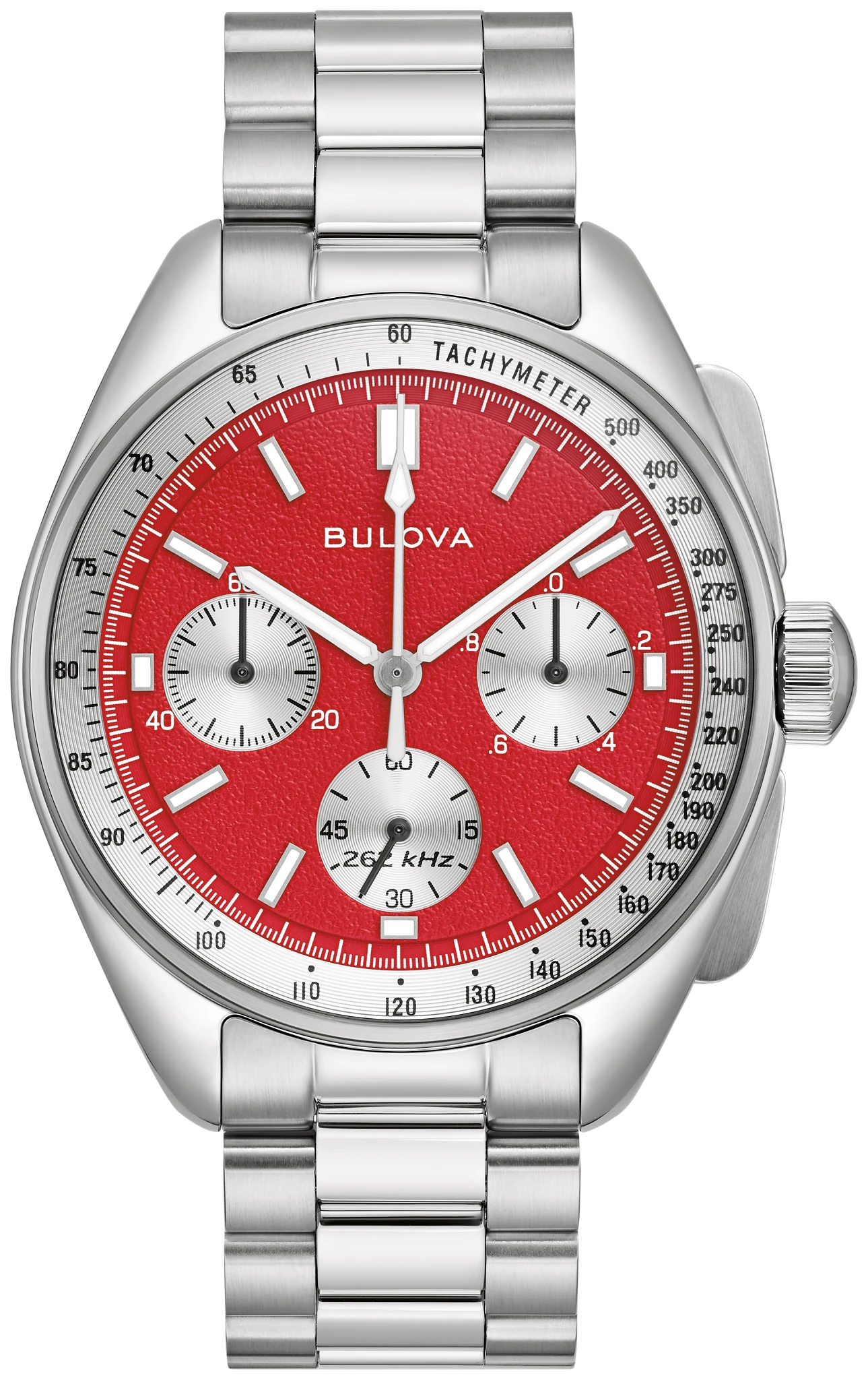Bulova 自動巻き腕時計 レッドレザー Bulova 自動巻き腕時計 レッドレザー